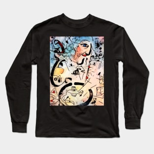 Miro meets Chagall (Le profil et l'enfant rouge) Long Sleeve T-Shirt